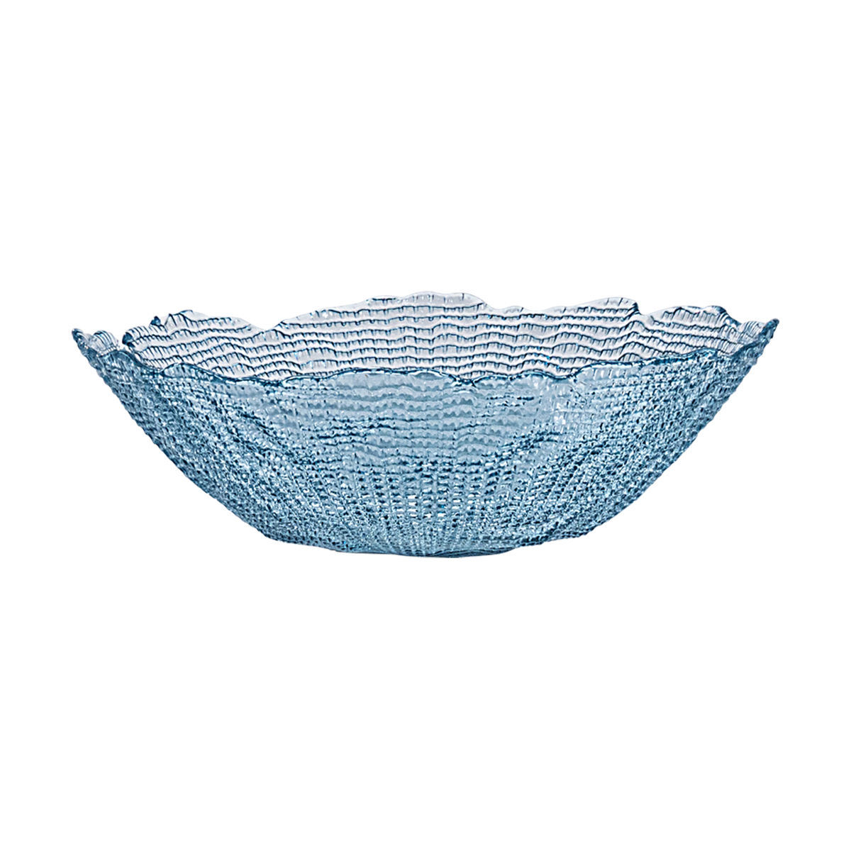 Σαλατιέρα Γυάλινη Μπλε 27,5x8εκ. Roche Estia 07-39486 (Σετ 2 Τεμάχια) (Υλικό: Γυαλί, Χρώμα: Μπλε) - estia - 07-39486