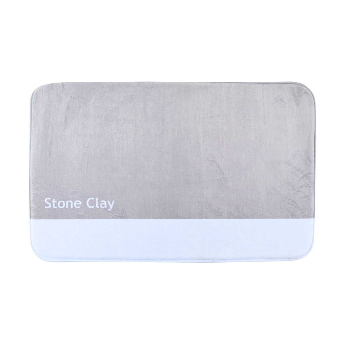 Ταπέτο Μπάνιου Αντιολισθητικό 50x80x2εκ. Stone Clay Με Αφρό Μνήμης Tone Lab Estia 02-40277 (Χρώμα: Stone Clay) - estia - 02-40277