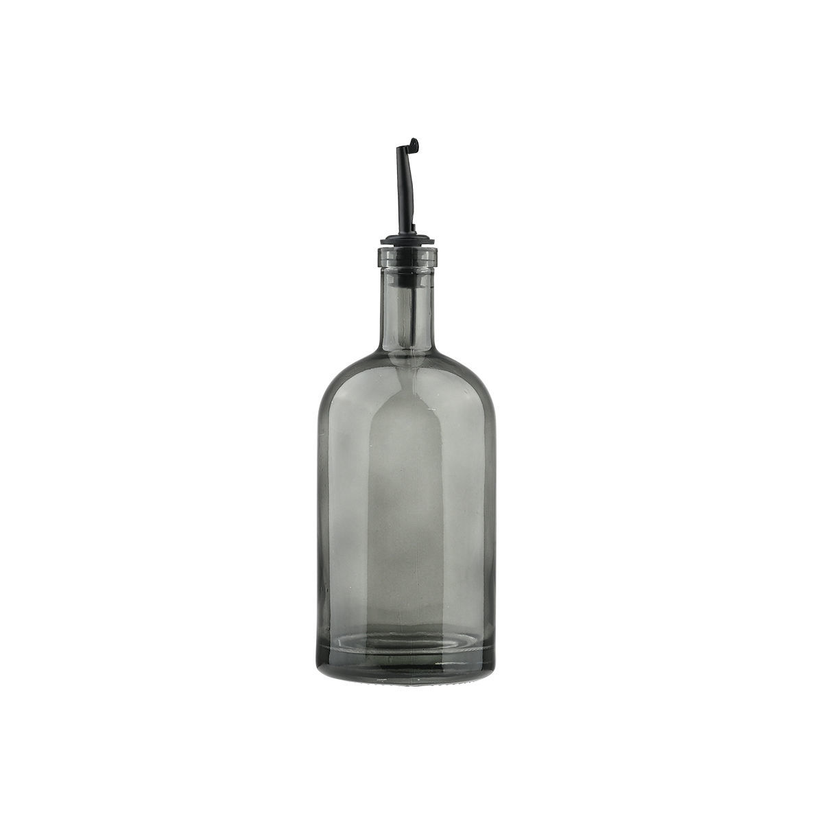 Μπουκάλι Για Λάδι & Ξύδι 750ml-8,2x8,2x19,5εκ. Grey Nebula Estia 01-40468 (Υλικό: Γυαλί, Χρώμα: Γκρι) - estia - 01-40468