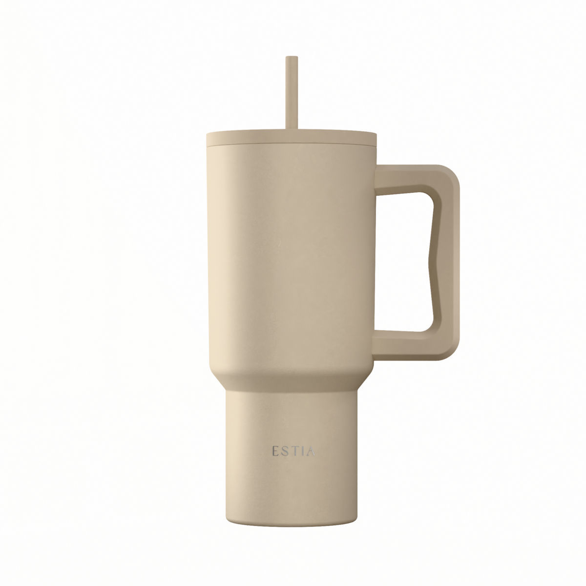Θερμός Ανοξείδωτος Straw Tumbler XL 14,5x10x22,8εκ.-900ml Dune Save The Aegean Estia 01-41489 (Υλικό: Ανοξείδωτο) - estia - 01-41489