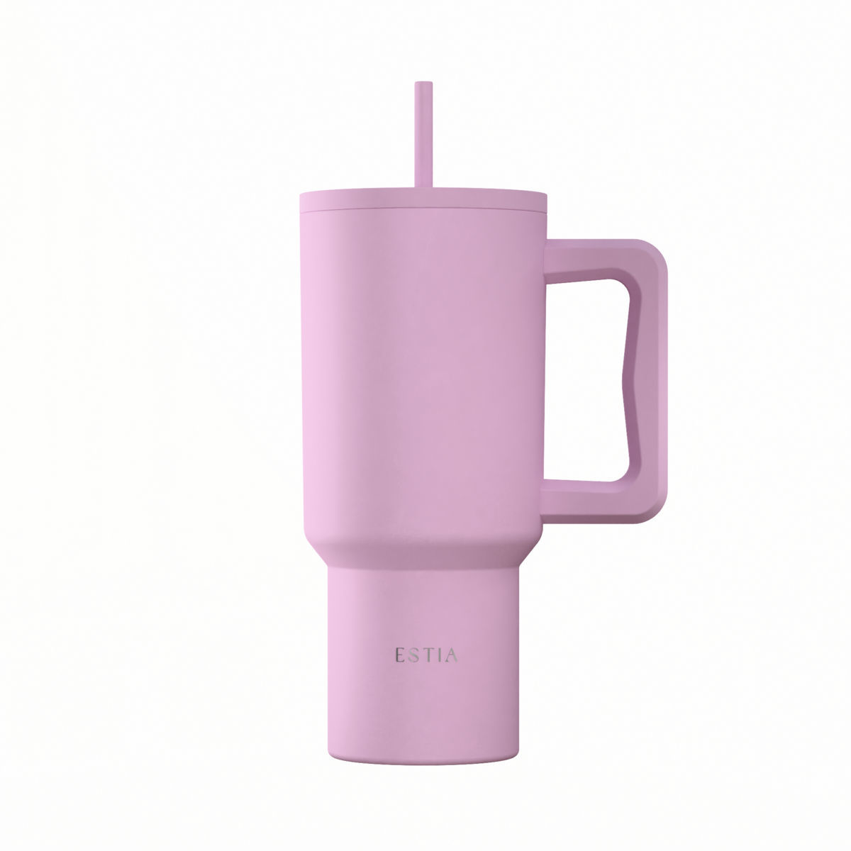 Θερμός Ανοξείδωτος Straw Tumbler XL 14,5x10x22,8εκ.-900ml Lavender Save The Aegean Estia 01-41472 (Υλικό: Ανοξείδωτο) - estia - 01-41472