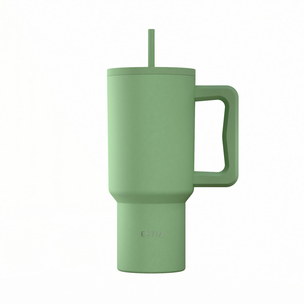 Θερμός Ανοξείδωτος Straw Tumbler XL 14,5x10x22,8εκ.-900ml Pine Save The Aegean Estia 01-41502 (Υλικό: Ανοξείδωτο) - estia - 01-41502
