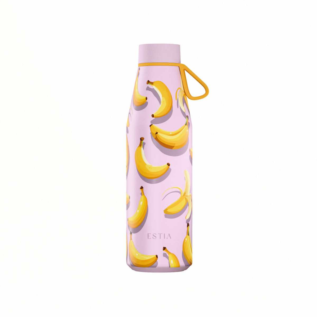 Θερμός-Μπουκάλι Ανοξείδωτο Banana Mood Flow Save The Aegean Estia 500ml 01-42172 (Υλικό: Ανοξείδωτο) - estia - 01-42172