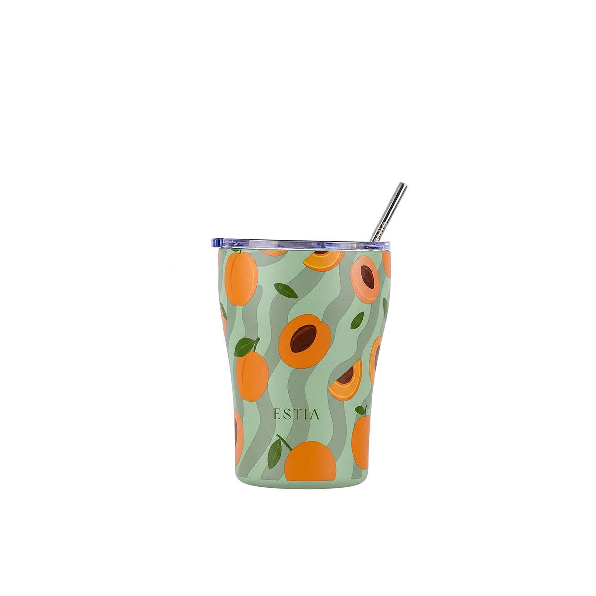 Θερμός-Ποτήρι Ανοξείδωτο Coffee Mug Peach Garden Save The Aegean Estia 350ml-8,7x12,5εκ. 01-49058 (Υλικό: Ανοξείδωτο) - estia - 01-49058