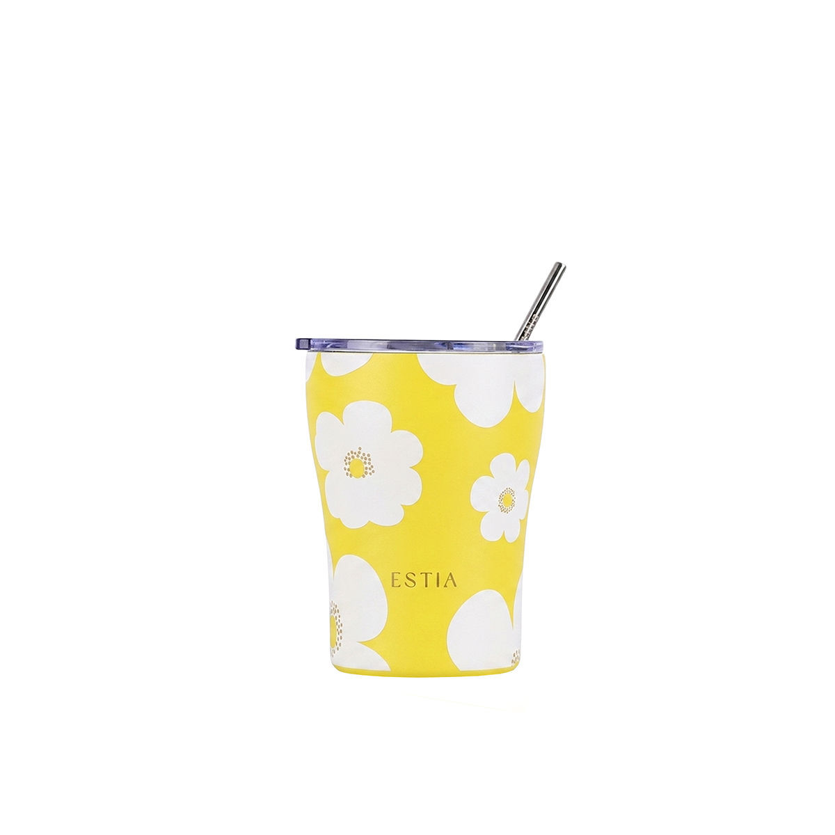 Θερμός-Ποτήρι Ανοξείδωτο Coffee Mug Yellow Daisy Save The Aegean Estia 350ml-8,7x12,5εκ. 01-49041 (Υλικό: Ανοξείδωτο) - estia - 01-49041