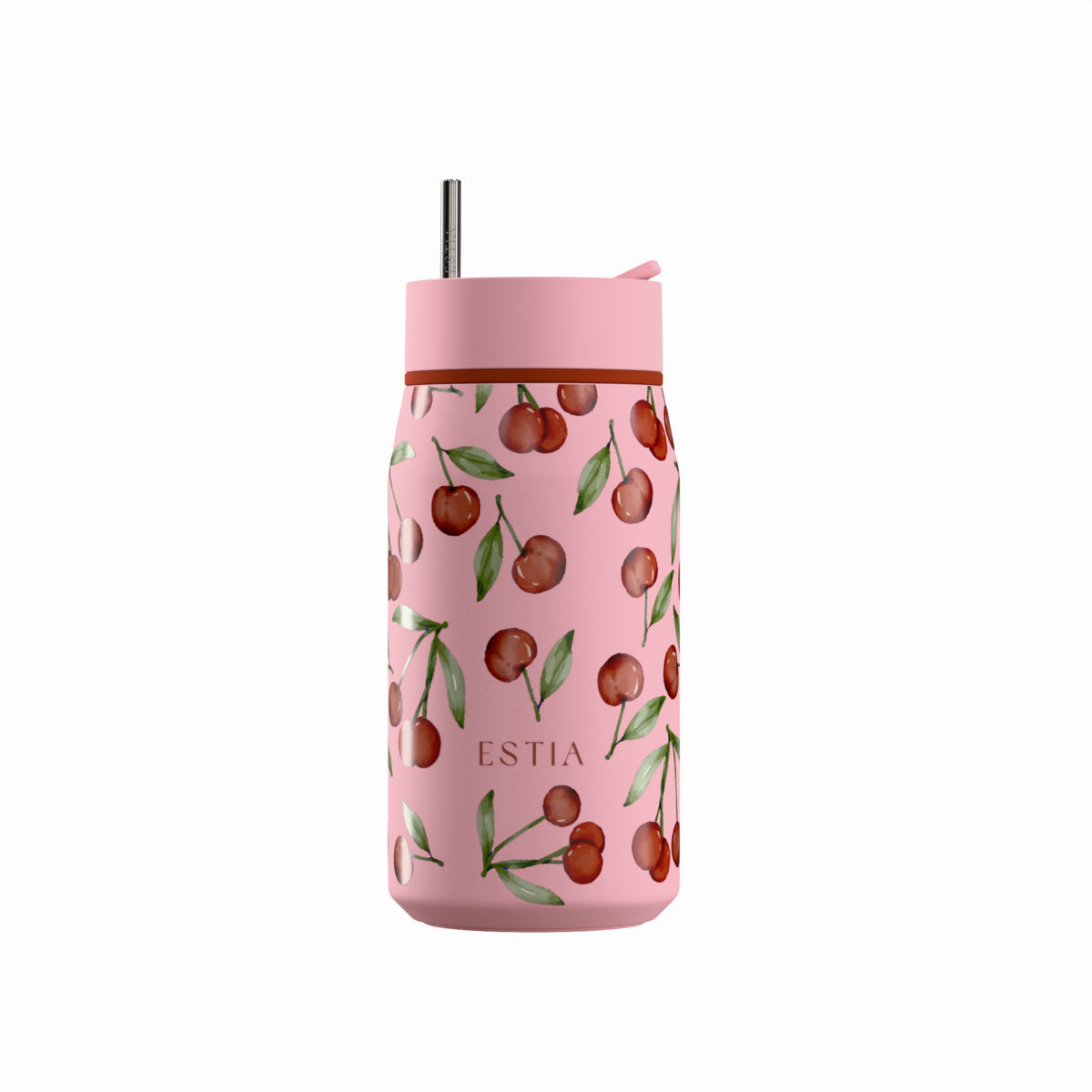 Θερμός-Ποτήρι Ανοξείδωτο Cherry Rose Lens Save The Aegean Estia 360ml 01-42882 (Υλικό: Ανοξείδωτο) - estia - 01-42882