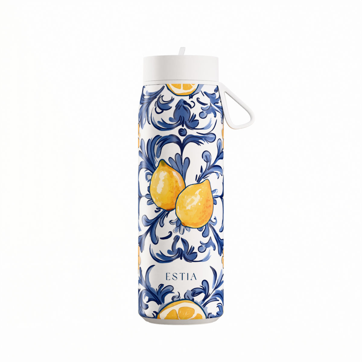Θερμός Με Καλαμάκι Ανοξείδωτος Amalfi Coast Pulse Save The Aegean Estia 500ml 01-42448 (Υλικό: Ανοξείδωτο) - estia - 01-42448