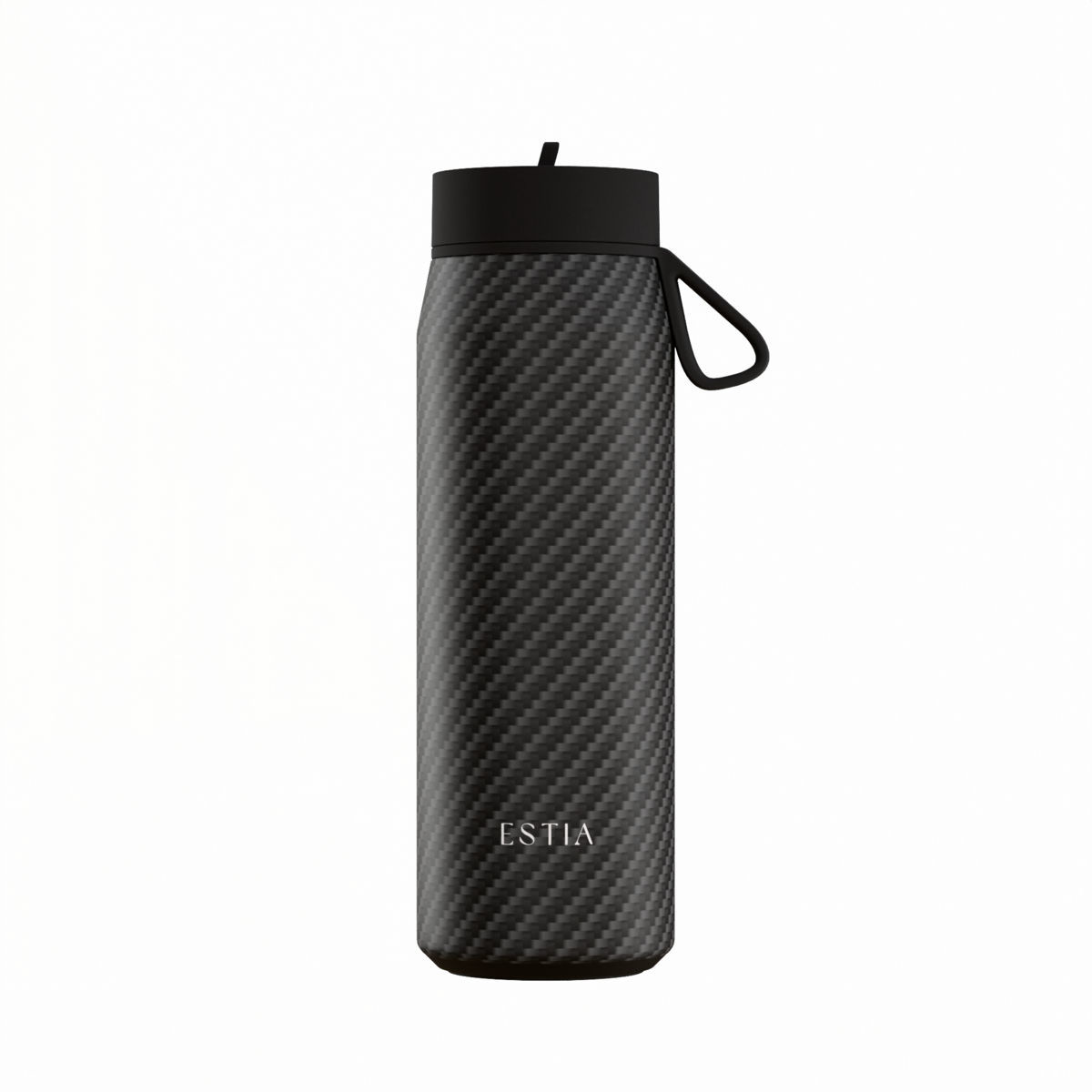 Θερμός Με Καλαμάκι Ανοξείδωτος Carbon Fibre Save The Aegean Estia 500ml 01-47931 (Υλικό: Ανοξείδωτο) - estia - 01-47931