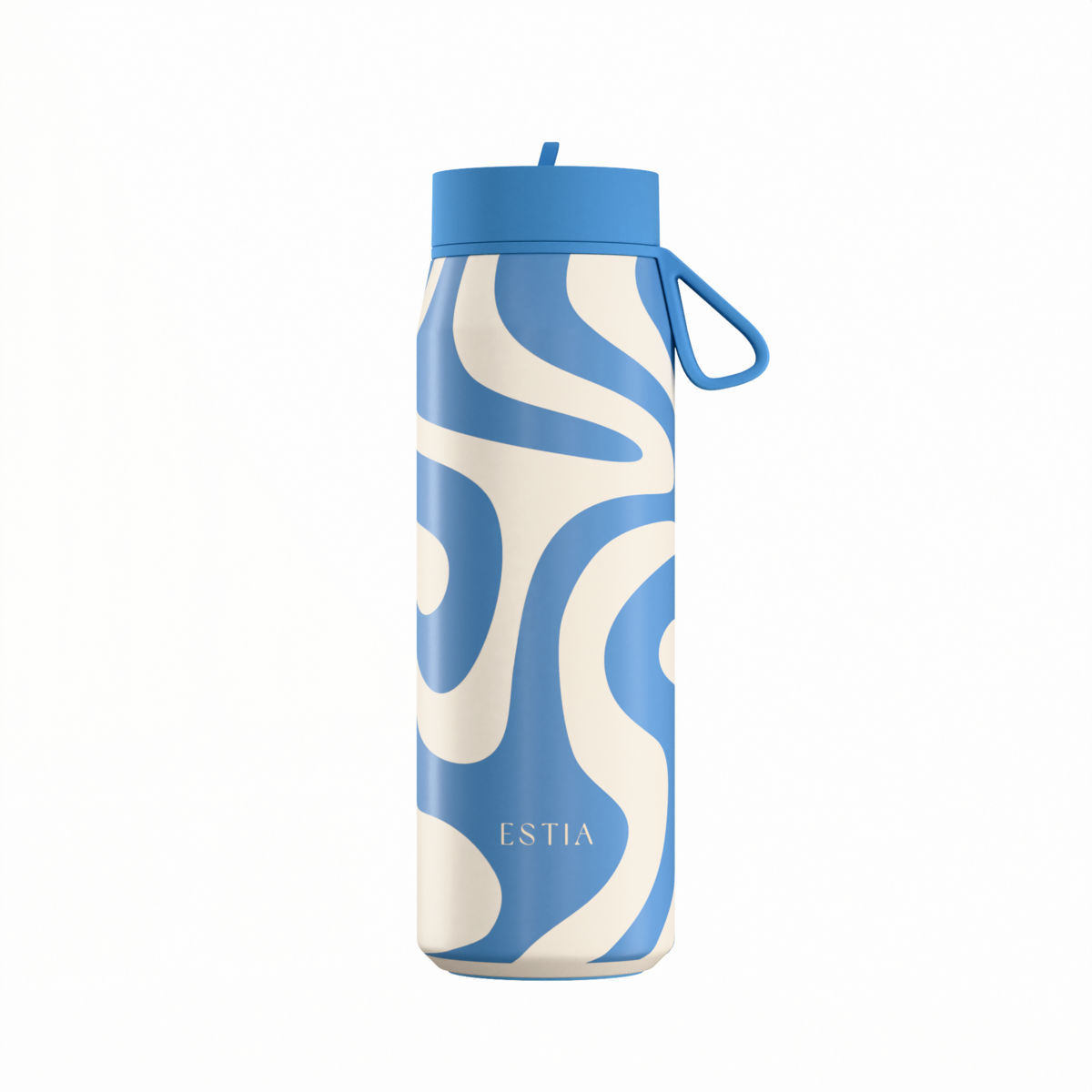 Θερμός Με Καλαμάκι Ανοξείδωτος Ocean Waves Pulse Save The Aegean Estia 500ml 01-42608 (Υλικό: Ανοξείδωτο) - estia - 01-42608