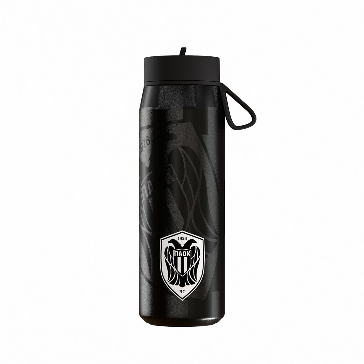 Θερμός Με Καλαμάκι Ανοξείδωτος Pulse Paok BC Edition 500ml Estia 00-48907 (Υλικό: Ανοξείδωτο, Χρώμα: Μαύρο) - estia - 00-48907