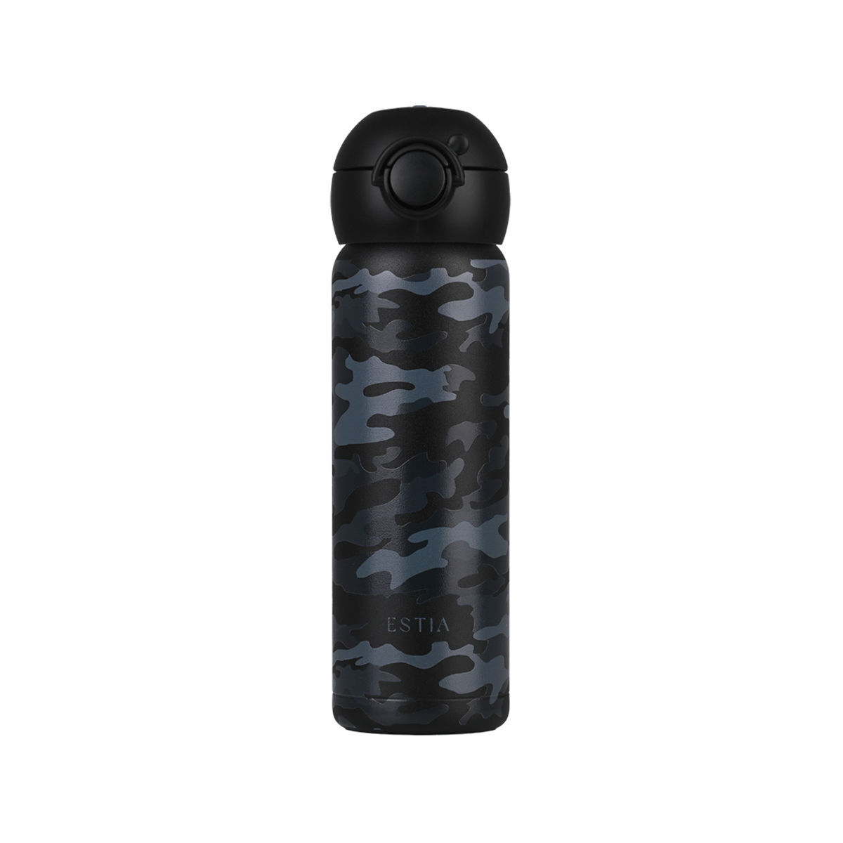 Θερμός Παιδικός Ανοξείδωτος Με Στόμιο Dark Camo 470ml-7x7x22εκ. Save The Aegean Estia 01-55417 (Υλικό: Ανοξείδωτο) - estia - 01-55417