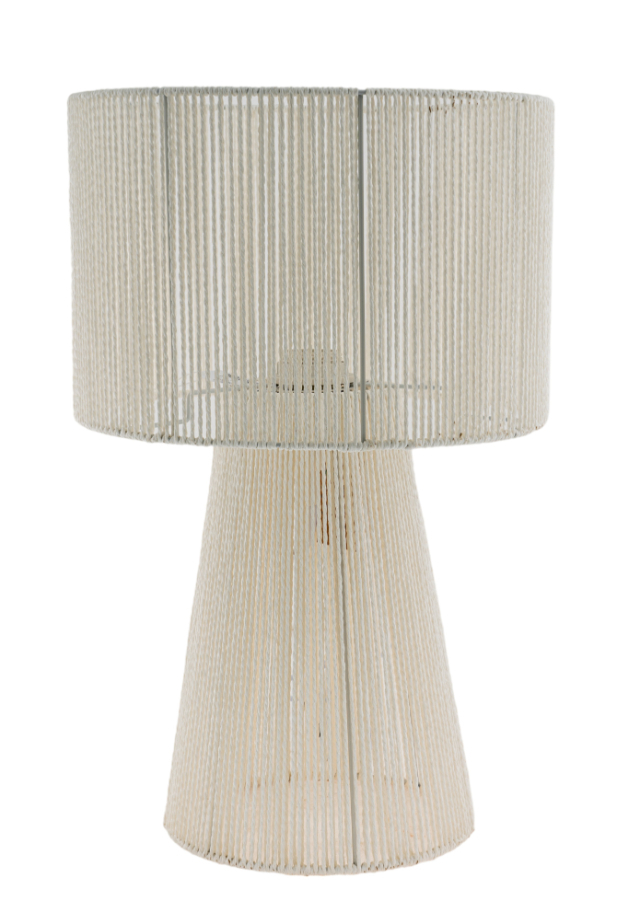 Φωτιστικό Επιτραπέζιο Με Κορδόνι Λευκό 30x49εκ. Zen Collection 24.36.50162 (Χρώμα: Λευκό) - ZEN COLLECTION - 24.36.50162