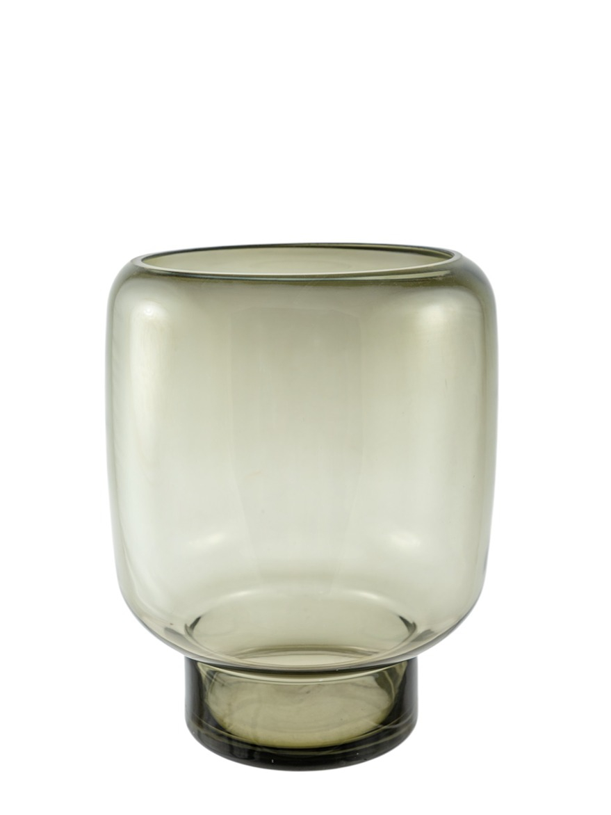 Διακοσμητικά Επιτραπέζια 24home - ΣΗΜΑΝΤΙΚΟ: Σε περίπτωση διαφοράς τιμής από το κατάστημα ισχύει παντα και μόνο η τιμή του καταστήματος Βάζο Χειροποίητο Φυσητό Γυαλί Γκρι 23x30κ. Zen Collecti