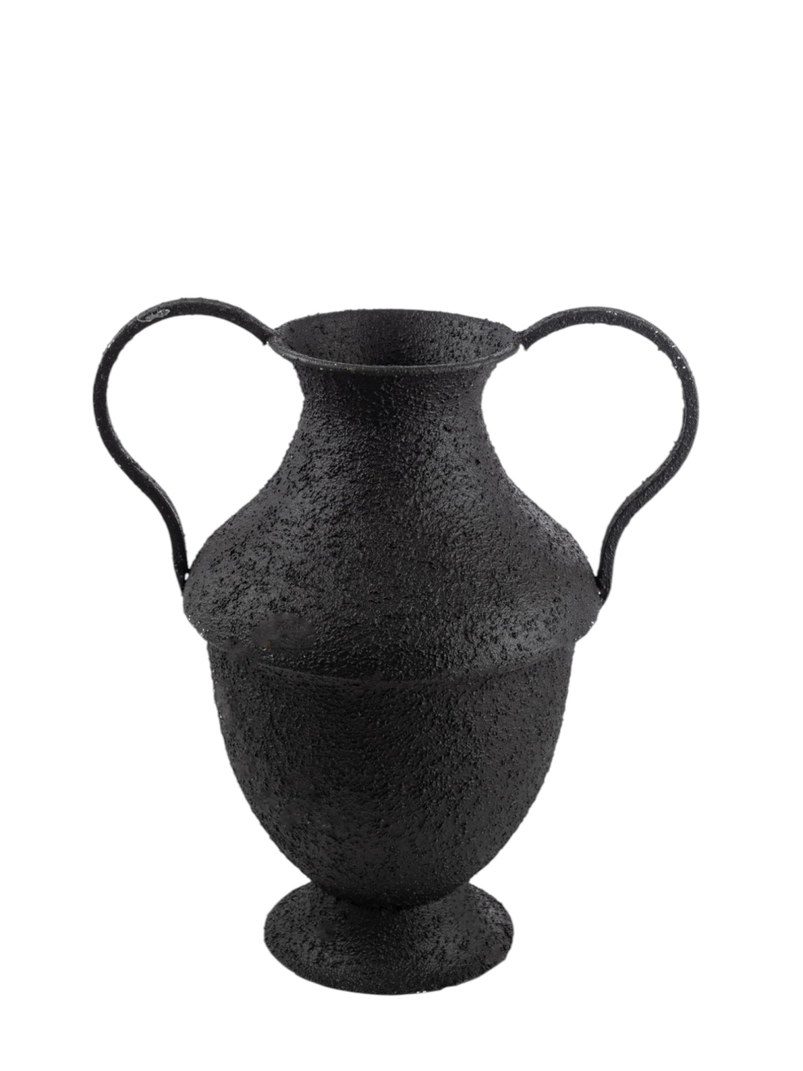 ZEN COLLECTION Βάζο-Αμφορέας Μεταλλικό Μαύρο 27,5x20x32,5εκ. Zen Collection 25.19.51402 (Υλικό: Μεταλλικό, Χρώμα: Μαύρο) - ZEN COLLECTION - 25.19.51402