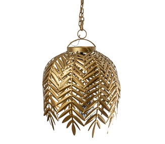 ZEN COLLECTION Φωτιστικό Οροφής Μεταλλικό Με Φύλλα Χρυσό 59,5x59,5x55εκ. Zen Collection 24.38.51038 (Υλικό: Μεταλλικό, Χρώμα: Χρυσό ) - ZEN COLLECTION - 24.38.51038