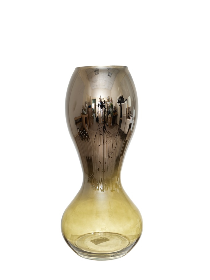 Βάζο Χειροποίητο Φυσητό Γυαλί Ασημί-Πράσινο 19x25,5εκ. Zen Collection 25.43.52123 (Χρώμα: Πράσινο , Υλικό: Φυσητό Γυαλί) - ZEN COLLECTION - 25.43.52123