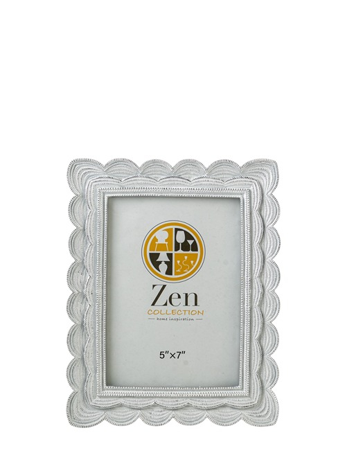 ZEN COLLECTION - ΣΗΜΑΝΤΙΚΟ: Σε περίπτωση διαφοράς τιμής από το κατάστημα ισχύει παντα και μόνο η τιμή του καταστήματος Κορνίζα Polyester Λευκή-Ασημί 13x18εκ. Zen Collection 2