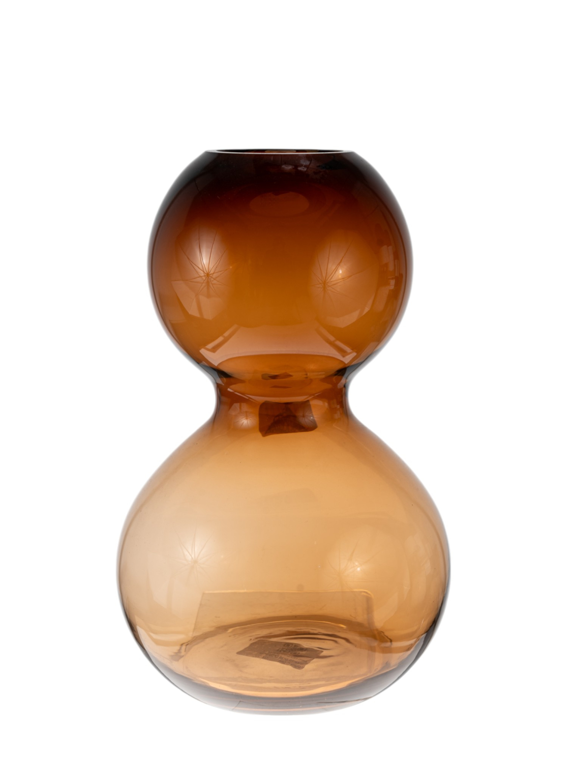 ZEN COLLECTION Βάζο Χειροποίητο Γυάλινο Μελί 22x35εκ. Zen Collection 25.25.51450 (Υλικό: Γυαλί, Χρώμα: Μελί) - ZEN COLLECTION - 25.25.51450