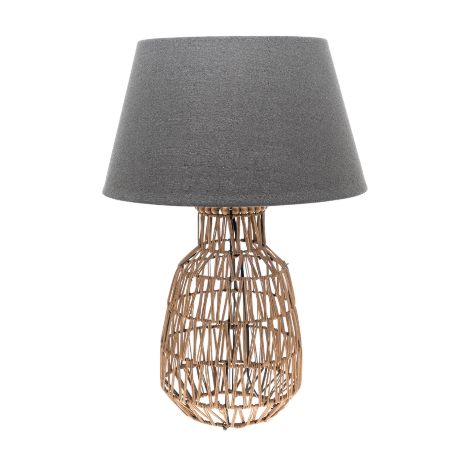 Φωτιστικό Επιτραπέζιο Καφέ-Γκρι 42x61εκ. Zen Collection 23.49242 (Χρώμα: Γκρι) - ZEN COLLECTION - 23.49242