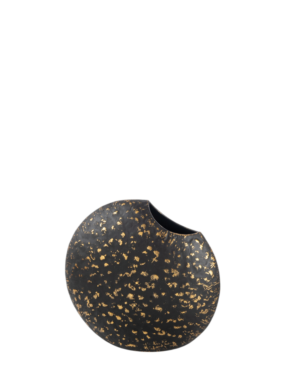 ZEN COLLECTION Βάζο Μεταλλικό Κοφτό Αντικέ Μαύρο-Χρυσό 30,5x13x28εκ. Zen Collection 25.19.51399 (Υλικό: Μεταλλικό, Χρώμα: Μαύρο) - ZEN COLLECTION - 25.19.51399