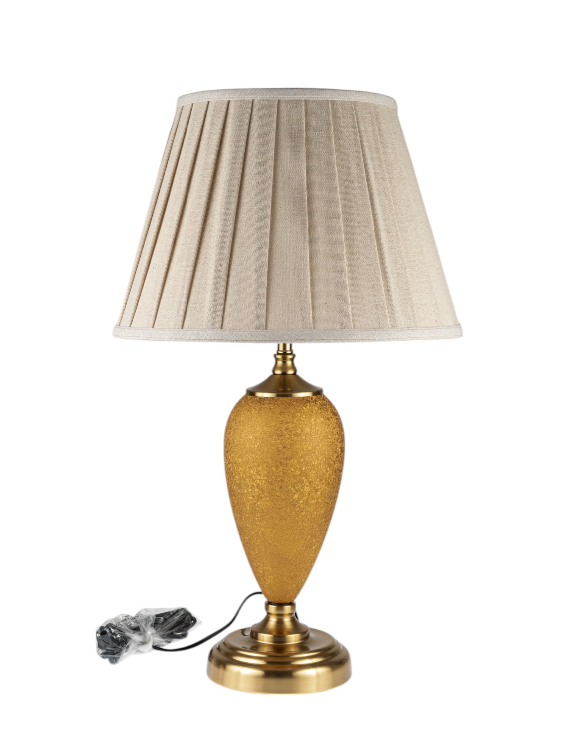 ZEN COLLECTION Φωτιστικό Επιτραπέζιο Κλασσικό Μπεζ Καπέλο 36x62εκ. Zen Collection 24.35.51147 (Χρώμα: Μπεζ) - ZEN COLLECTION - 24.35.51147