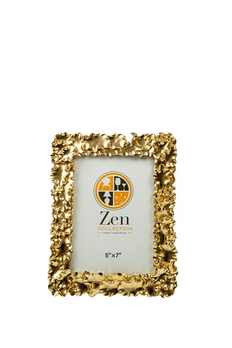 Κορνίζα Polyester Χρυσή Με Φύλλα 13x18εκ. Zen Collection 26.14.52755 (Υλικό: Polyester, Χρώμα: Χρυσό ) - ZEN COLLECTION - 26.14.52755