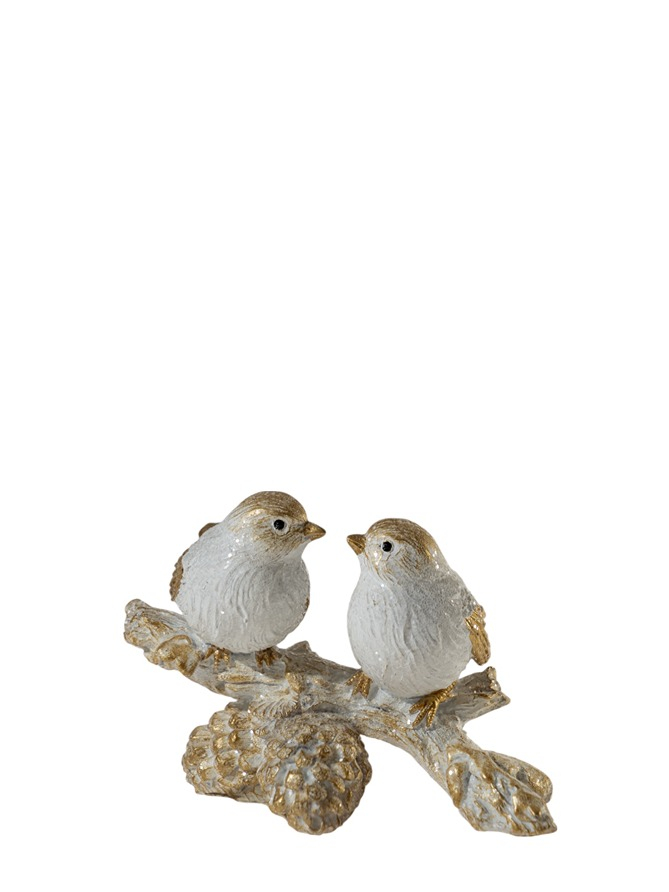 Διακοσμητικό Επιτραπέζιο Κλαδί Με Πουλάκια Polyester Χρ