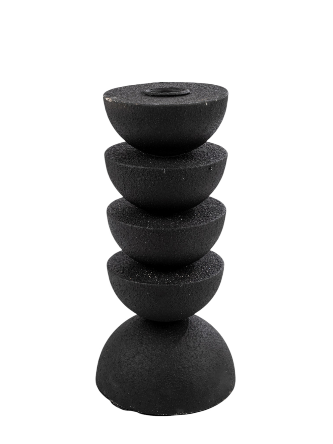 Κηροπήγιο Μεταλλικό Μαύρο 10x10x21εκ. Zen Collection 25