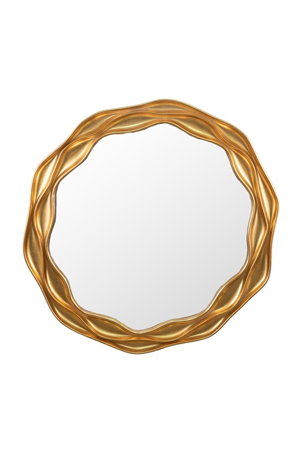 Καθρέπτης Τοίχου Mdf Χρυσός Με Κορνίζα 81,6x3,5x81,6εκ. Zen Collection 24.33.51086 (Υλικό: Mdf, Χρώμα: Χρυσό ) - ZEN COLLECTION - 24.33.51086