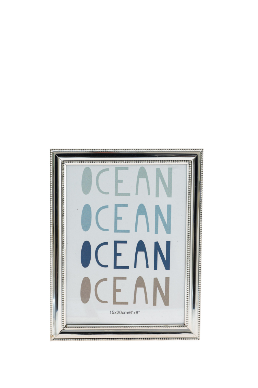 Διακοσμητικά Επιτραπέζια 24home - ΣΗΜΑΝΤΙΚΟ: Σε περίπτωση διαφοράς τιμής από το κατάστημα ισχύει παντα και μόνο η τιμή του καταστήματος Κορνίζα Πλαστική Ασημί 15,5x1x20,5εκ. Zen Collection 24