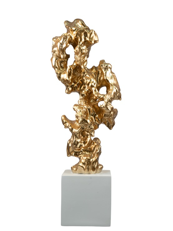 Διακοσμητικά Επιτραπέζια 24home - ΣΗΜΑΝΤΙΚΟ: Σε περίπτωση διαφοράς τιμής από το κατάστημα ισχύει παντα και μόνο η τιμή του καταστήματος Διακοσμητικό Επιτραπέζιο Polyester Χρυσό-Λευκό 20x14,5x