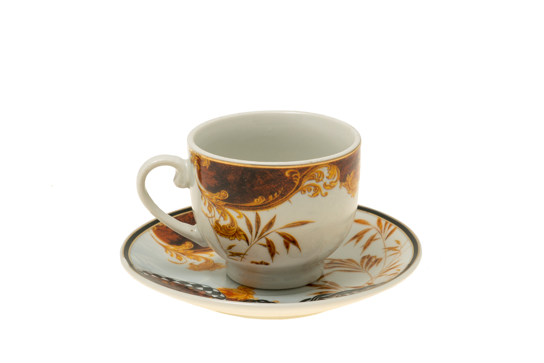 Σετ 6τμχ Φλυτζάνια Καφέ Πορσελάνης 90ml Καφέ Zen Collection 22.27.48095 (Υλικό: Πορσελάνη, Χρώμα: Καφέ) - ZEN COLLECTION - 22.27.48095