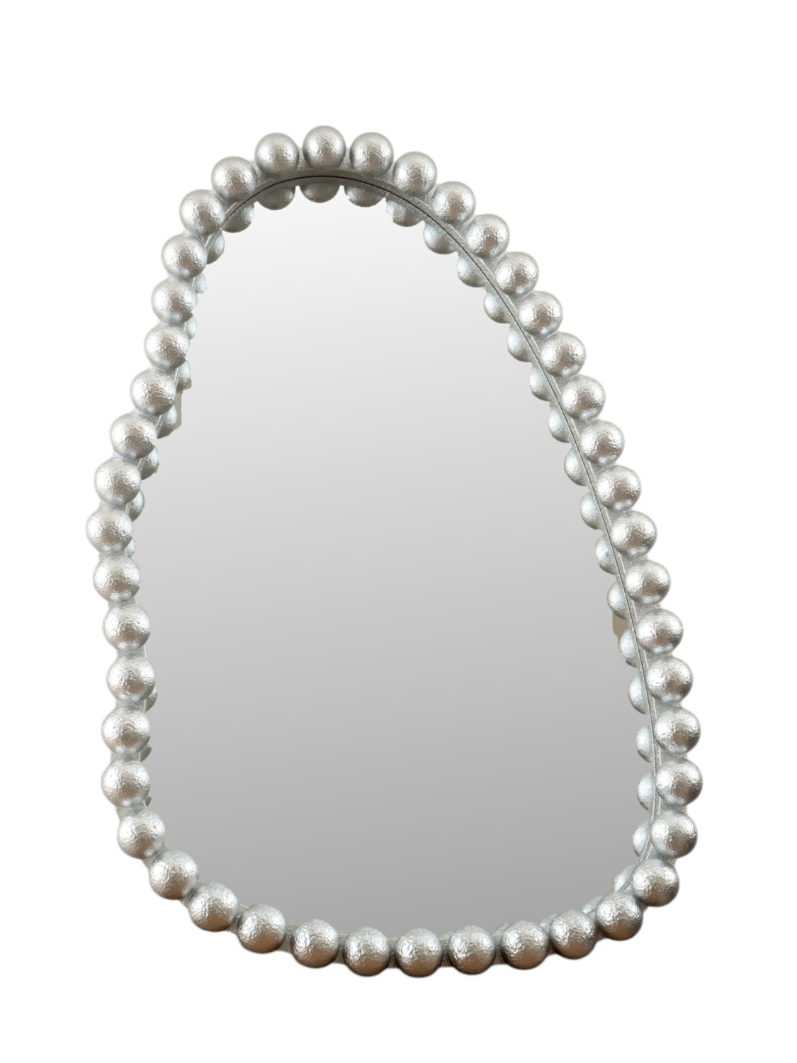 ZEN COLLECTION Καθρέπτης Ξύλινος Με Μπίλιες Ασημί 61x7x91,5εκ. Zen Collection 25.18.51621 (Υλικό: Ξύλο, Χρώμα: Ασημί ) - ZEN COLLECTION - 25.18.51621