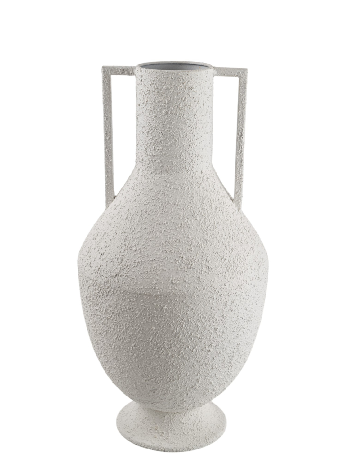 ZEN COLLECTION - ΣΗΜΑΝΤΙΚΟ: Σε περίπτωση διαφοράς τιμής από το κατάστημα ισχύει παντα και μόνο η τιμή του καταστήματος Βάζο-Αμφορέας Μεταλλικό Λευκό 21x21x41εκ. Zen Collectio