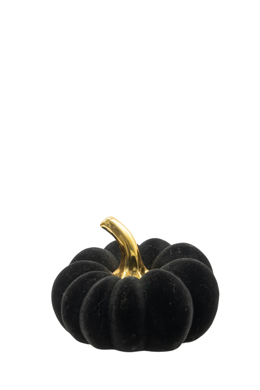 ZEN COLLECTION - ΣΗΜΑΝΤΙΚΟ: Σε περίπτωση διαφοράς τιμής από το κατάστημα ισχύει παντα και μόνο η τιμή του καταστήματος Κολοκύθα Βελούδινη-Κεραμική Μαύρη-Χρυσή 14,5x14,5x11,5ε