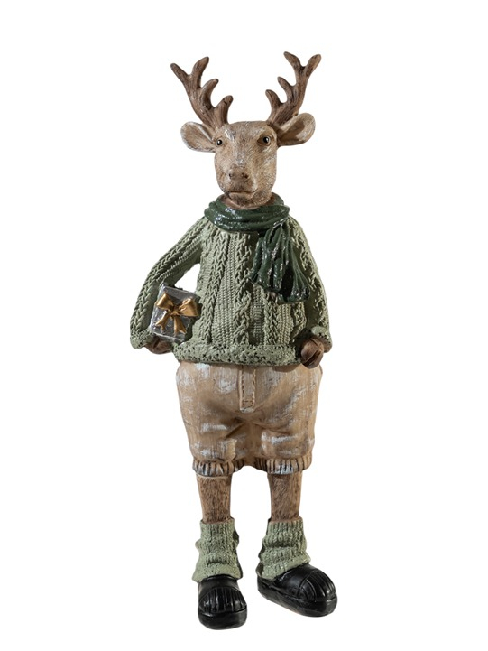 ZEN COLLECTION - ΣΗΜΑΝΤΙΚΟ: Σε περίπτωση διαφοράς τιμής από το κατάστημα ισχύει παντα και μόνο η τιμή του καταστήματος Χριστουγεννιάτικος Διακοσμητικός Τάρανδος Polyester 9,5