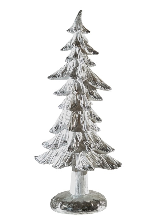 Χριστουγεννιάτικο Διακοσμητικό Δέντρο Polyester Λευκό-Α