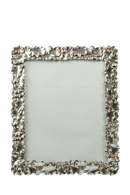 Κορνίζα Polyester Ασημί Με Φύλλα 20x25εκ. Zen Collection 26.14.52760 (Υλικό: Polyester, Χρώμα: Ασημί ) - ZEN COLLECTION - 26.14.52760