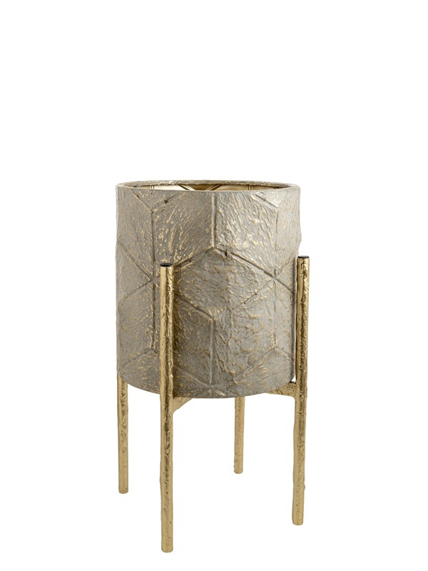 Κασπώ Μεταλλικό Μπεζ-Χρυσό 25x47,5εκ. Zen Collection 26