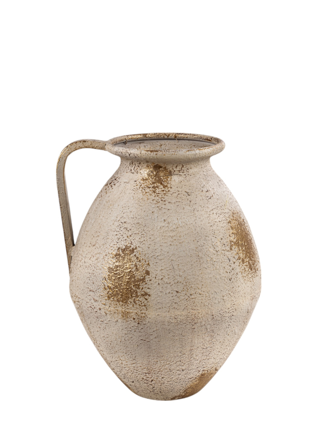 ZEN COLLECTION Βάζο Μεταλλικό Μπεζ Αντικέ 26x25x33εκ. Zen Collection 25.17.51539 (Υλικό: Μεταλλικό, Χρώμα: Μπεζ) - ZEN COLLECTION - 25.17.51539