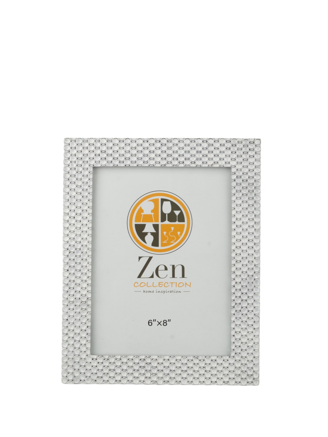 Κορνίζες 24home - ΣΗΜΑΝΤΙΚΟ: Σε περίπτωση διαφοράς τιμής από το κατάστημα ισχύει παντα και μόνο η τιμή του καταστήματος Κορνίζα Polyester Λευκή-Ασημί 15x20εκ. Zen Collection 2