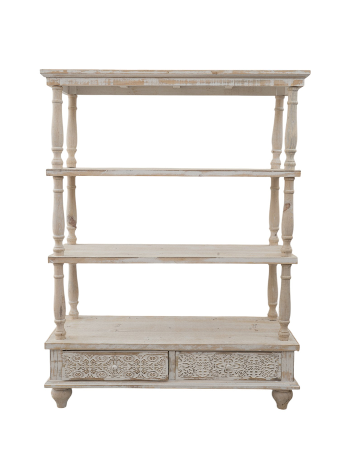 ZEN COLLECTION Ραφιέρα Ξύλινη Αντικέ 99,5x40x131εκ. Zen Collection 25.29.51766 (Υλικό: Ξύλο, Χρώμα: Αντικέ) - ZEN COLLECTION - 25.29.51766