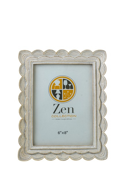 ZEN COLLECTION - ΣΗΜΑΝΤΙΚΟ: Σε περίπτωση διαφοράς τιμής από το κατάστημα ισχύει παντα και μόνο η τιμή του καταστήματος Κορνίζα Polyester Λευκή-Χρυσή 15x20εκ. Zen Collection 2
