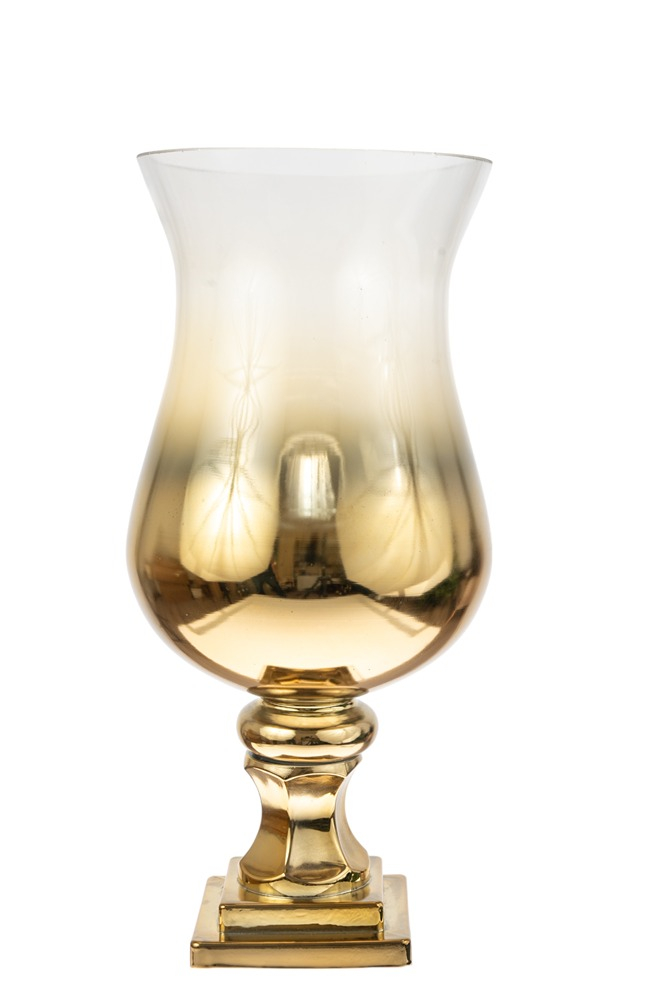 ZEN COLLECTION Κηροπήγιο Χειροποίητο Φυσητό Γυαλί Χρυσό 10,3x37,5εκ. Zen Collection 24.11.50569 (Χρώμα: Χρυσό , Υλικό: Φυσητό Γυαλί) - ZEN COLLECTION - 24.11.50569