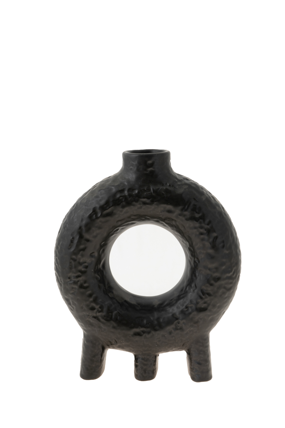 ZEN COLLECTION Βάζο Διακοσμητικό Κεραμικό Μαύρο 19x10,5x27,5εκ. Zen Collection 24.25.50189 (Υλικό: Κεραμικό, Χρώμα: Μαύρο) - ZEN COLLECTION - 24.25.50189