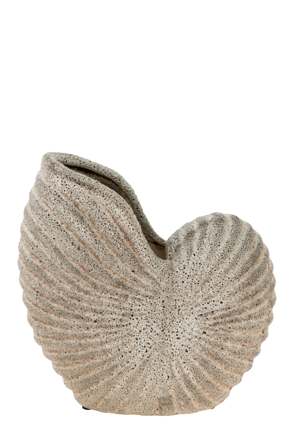 ZEN COLLECTION Βάζο Διακοσμητικό Κοχύλι Κεραμικό 20x9,5x20εκ. Zen Collection 24.21.50187 (Υλικό: Κεραμικό) - ZEN COLLECTION - 24.21.50187