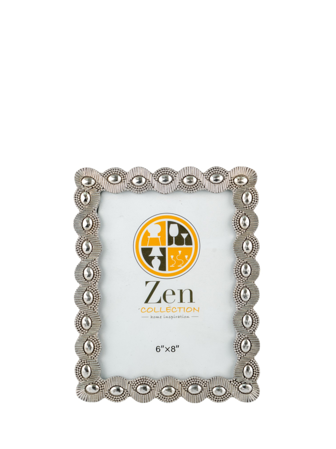 Κορνίζες 24home - ΣΗΜΑΝΤΙΚΟ: Σε περίπτωση διαφοράς τιμής από το κατάστημα ισχύει παντα και μόνο η τιμή του καταστήματος Κορνίζα Polyester Ασημί 15x20εκ. Zen Collection 25.2.50