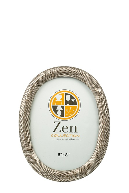 Κορνίζα Polyester Ασημί Οβάλ 15x20εκ. Zen Collection 26.14.52771 (Υλικό: Polyester, Χρώμα: Ασημί ) - ZEN COLLECTION - 26.14.52771