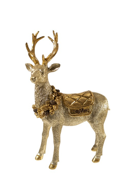 ZEN COLLECTION - ΣΗΜΑΝΤΙΚΟ: Σε περίπτωση διαφοράς τιμής από το κατάστημα ισχύει παντα και μόνο η τιμή του καταστήματος Χριστουγεννιάτικος Διακοσμητικός Τάρανδος Polyester Καφ