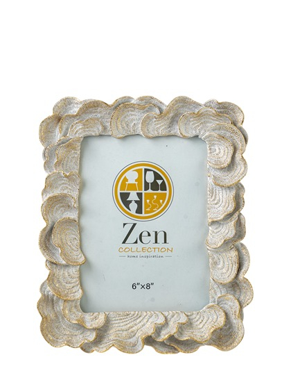 Κορνίζα Polyester Ασημί Με Κοράλια 15x20εκ. Zen Collection 25.12.51478 (Υλικό: Polyester, Χρώμα: Ασημί ) - ZEN COLLECTION - 25.12.51478